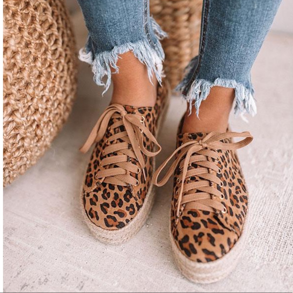 Leopard Espadrille Sneaker - Picture 3 of 3